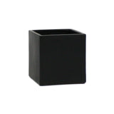 Black Ceramic Cube Vase