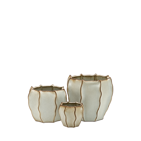 Beige Unique Pot