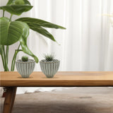 Fancy White Acorn Ceramic Vase