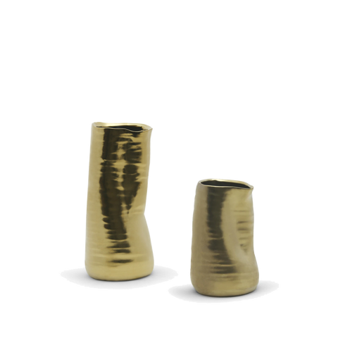 Gold Formed Vase