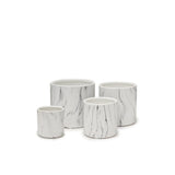 Black And White Marble Orchid Pot
